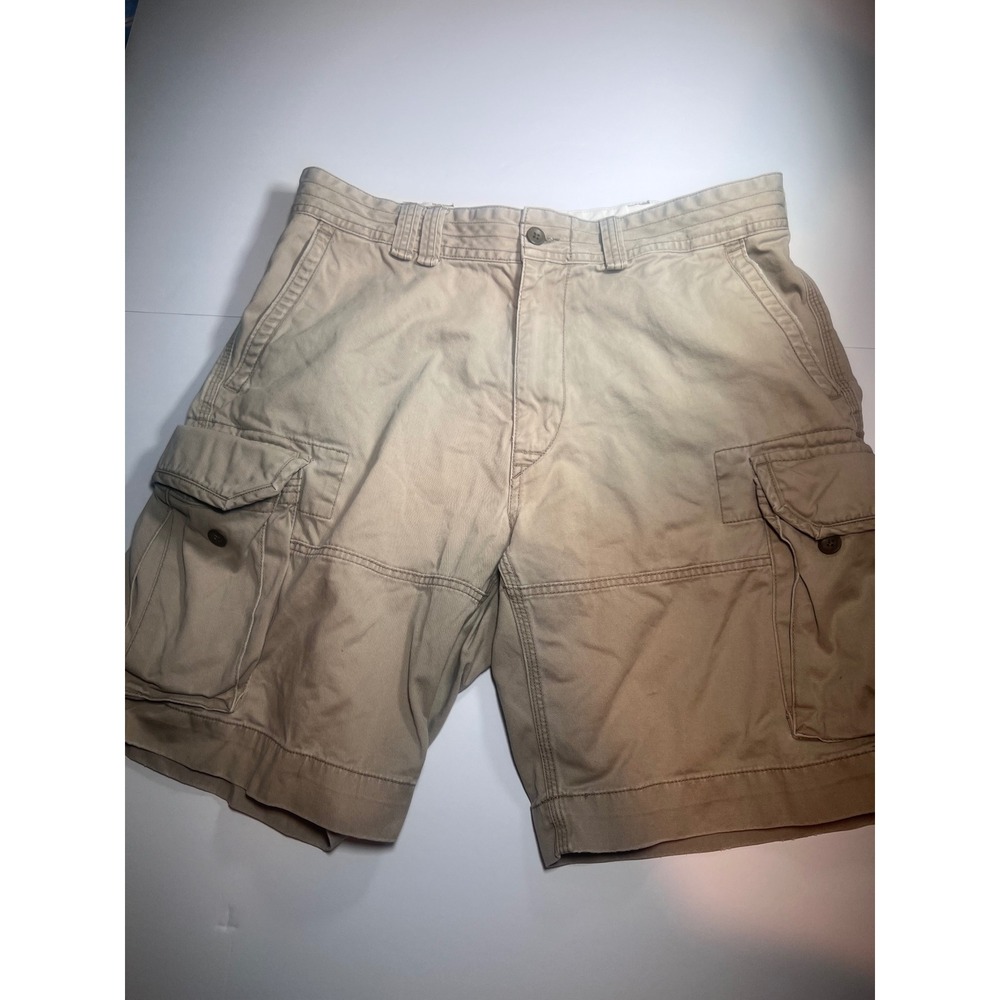 Polo Ralph Lauren Mens Cargo Shorts 35 Tan Classic Chino Twill Utility Khaki